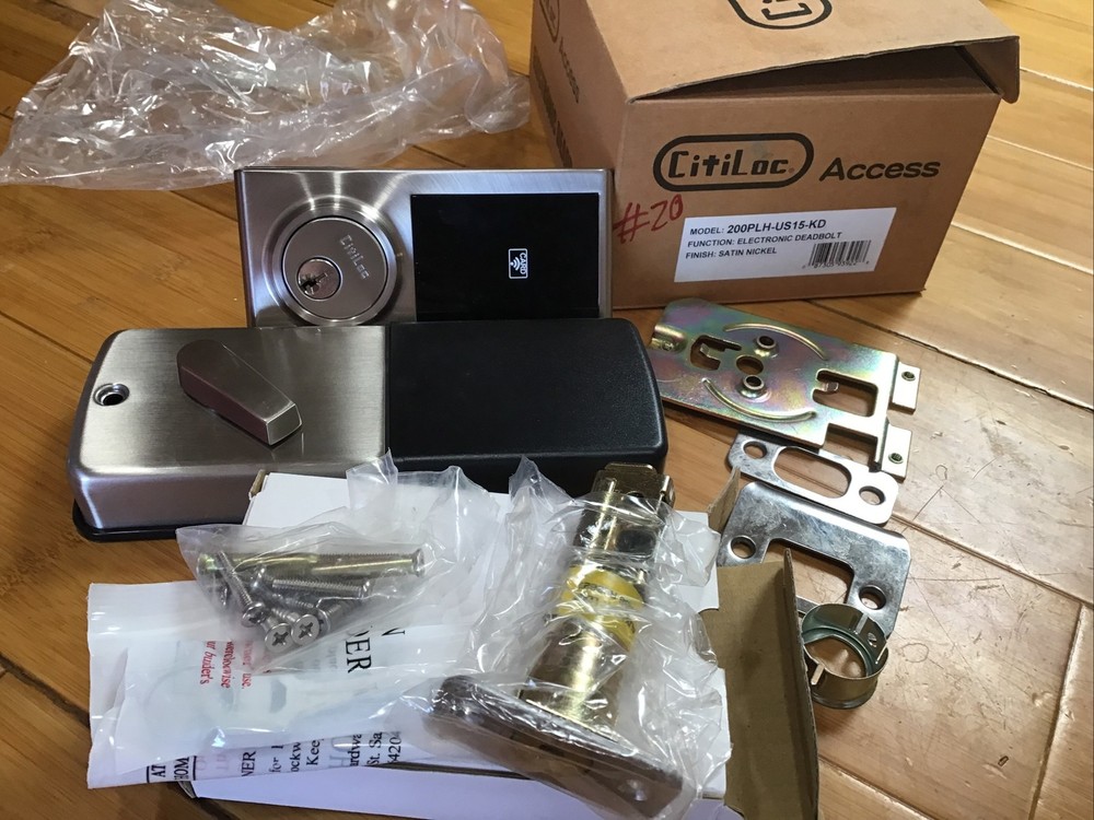 citiloc access 200 PLH electronic deadbolt, Smart Card Sensor.￼