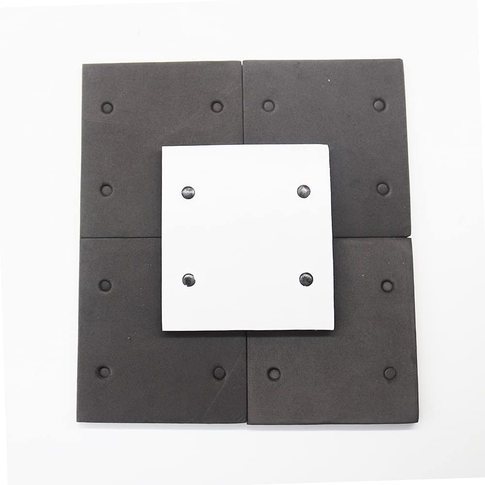 Medium Grit 6-Pack Foam Sander Replacement Pads - Self Adhesive Design
