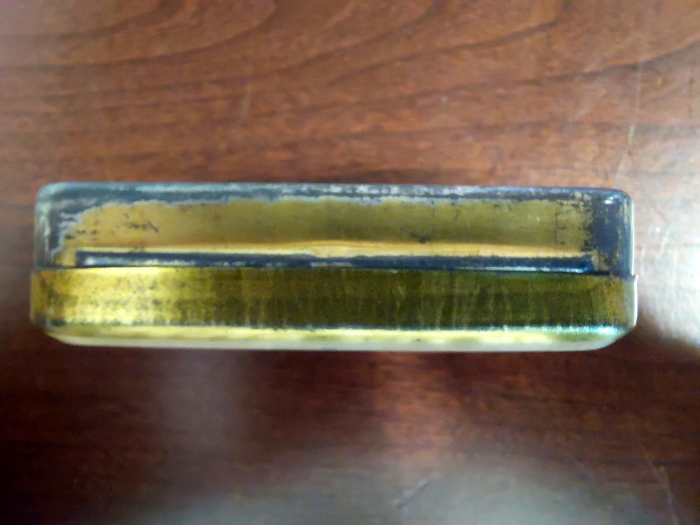 Empty Ronson Lighter Service Kit Tin Box Vintage Primitive 3"