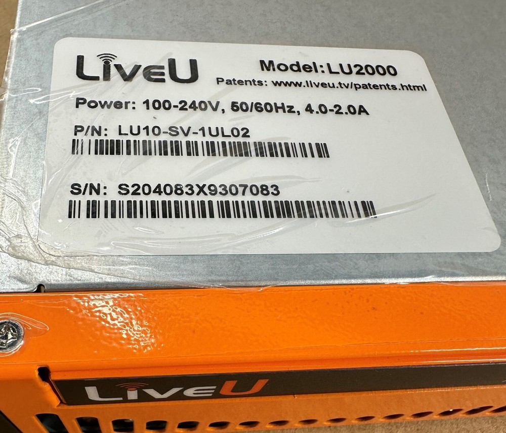 LiveU LU2000 SUPERMICRO 512-3 1U RackMount Decoder Server WITH RAIL KIT NEW!~