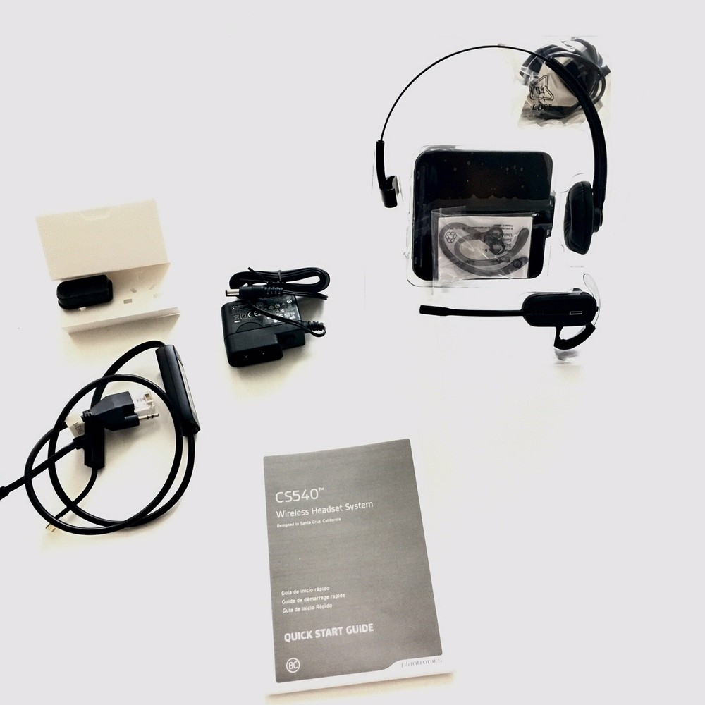 Plantronics - CS540 Wireless DECT Headset | Poly | Single Ear (Mono) Over-Ear