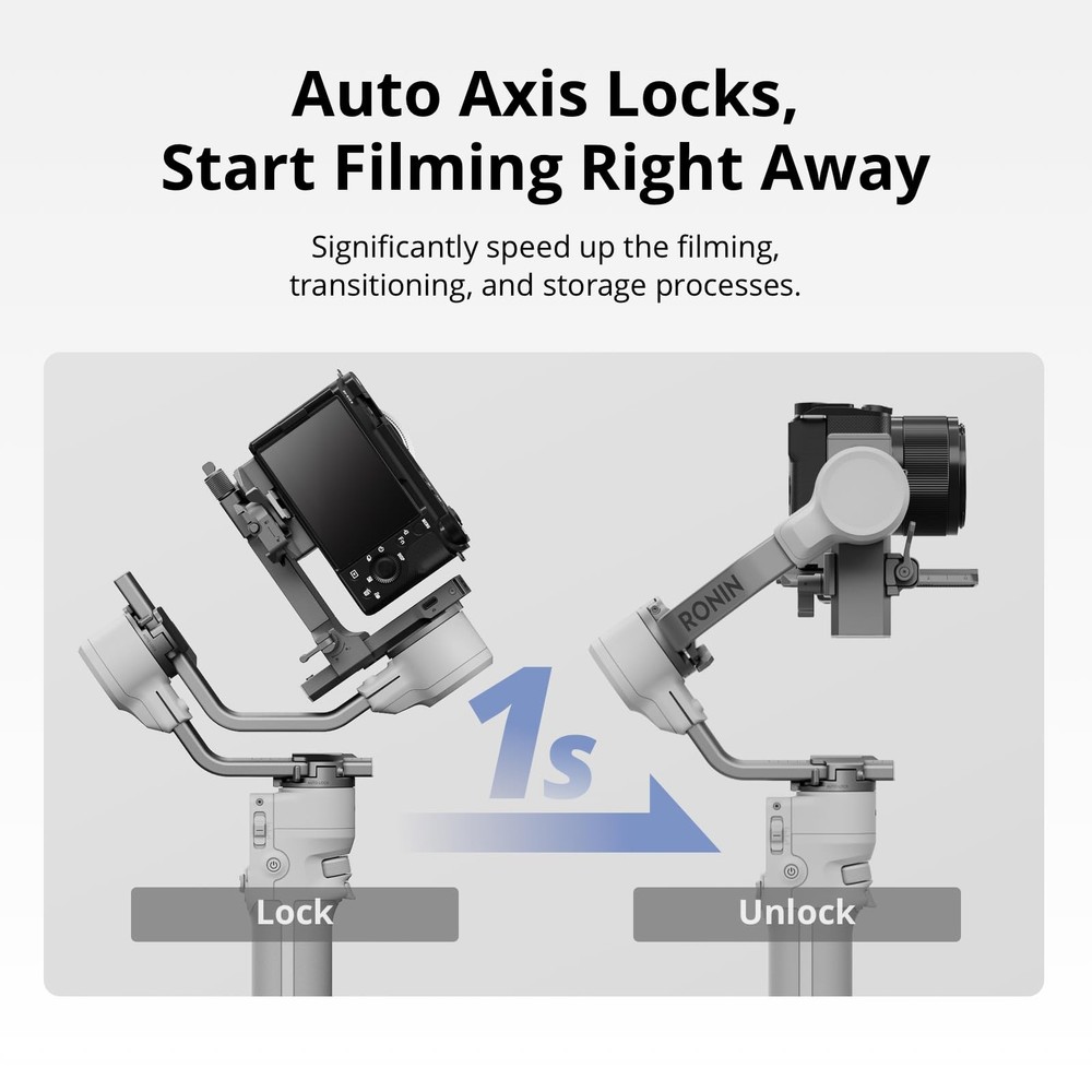 DJI RS4 Mini Combo, Gimbal Stabilizer for Camera, Intelligent Tracking
