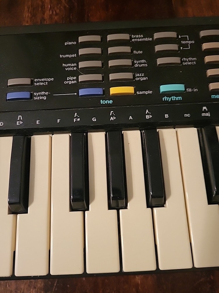 Vintage Casio SK-1 32-Key Sampling Keyboard Black Synth; Plays Needs Some Repair