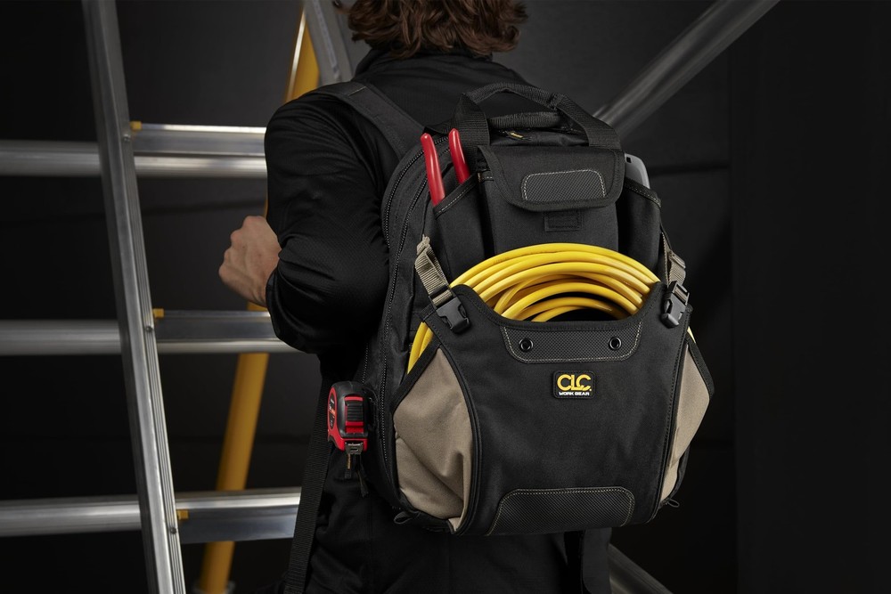 CLC Work Gear 1134 Carpenter's Tool Backpack, 44 Pockets, Padded Back Support...