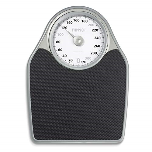 Thinner Extra-Large Dial Analog Precision Bathroom Scale, Analog Bath Scale