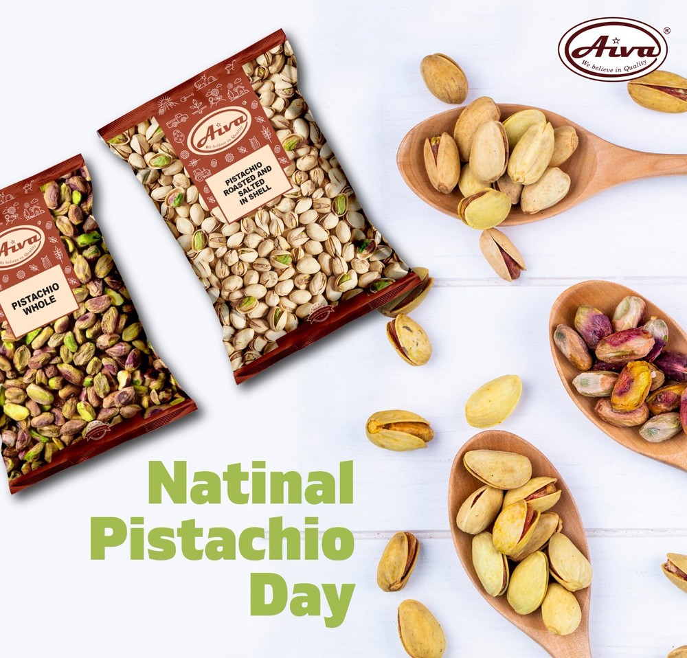 Aiva Pistachios Roasted & Salted In Shell 2 LB