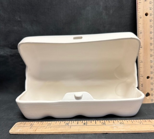 Donas Ceramic Bisque Egg Carton Ready to Paint