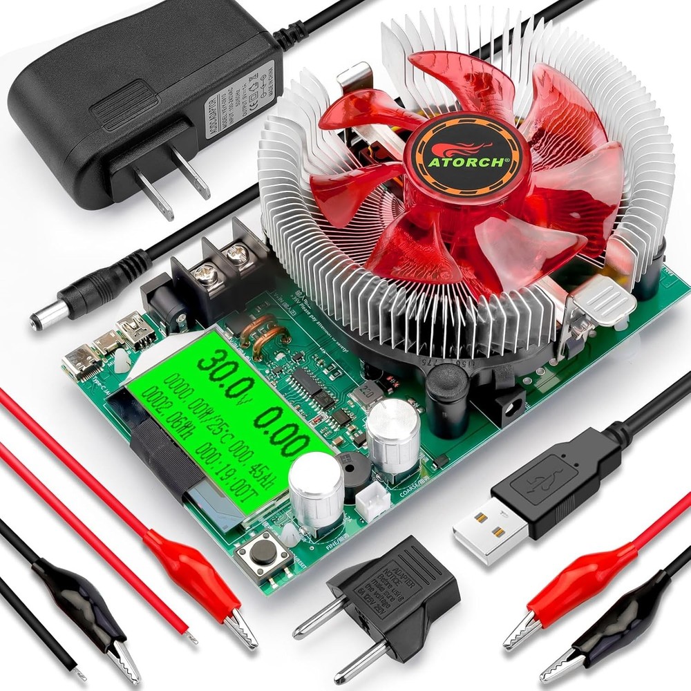 Smart USB Load Tester 150W 200V 20A Electronic Resistor Constant Current Module