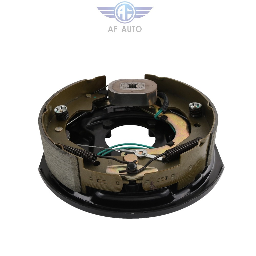 Set Electric Trailer Brake Assembly 10" x 2-1/4" Self-Adjusting 1 Left & 1 Right