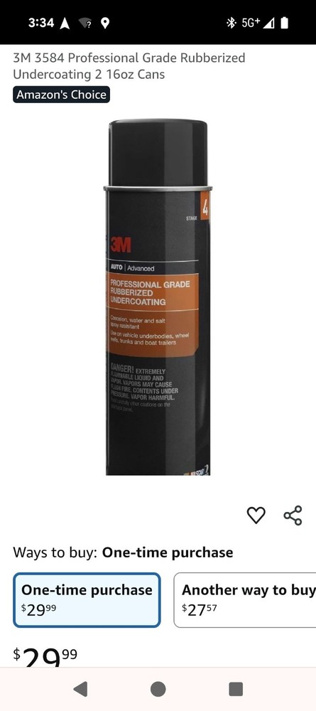 3m Premium Auto Professional Grade Rubbized Undercoating Spray