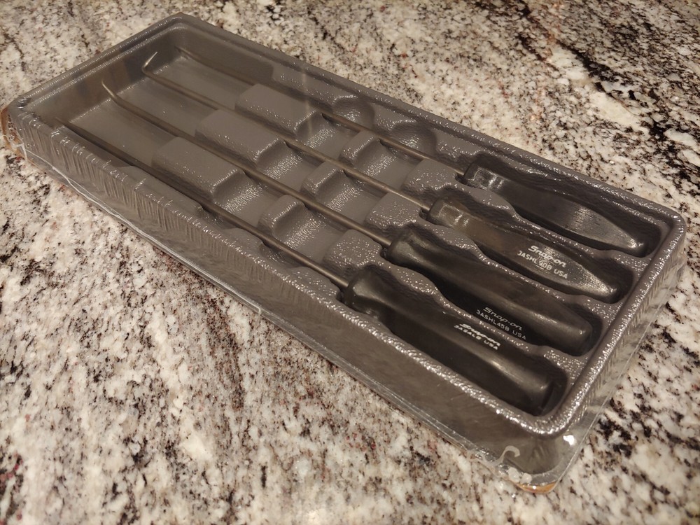 Snapon Tools 4pc Hard Handle Long Mini Pick Set SEALED - BLACK