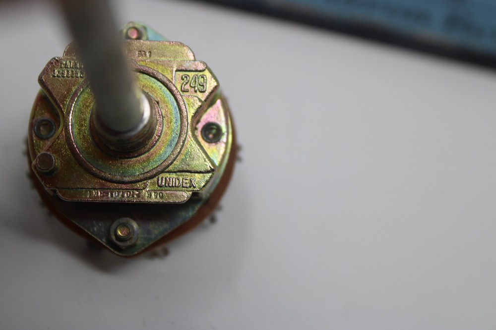 TWO Unidex 249 10 Position 1 Pole Rotary Switch