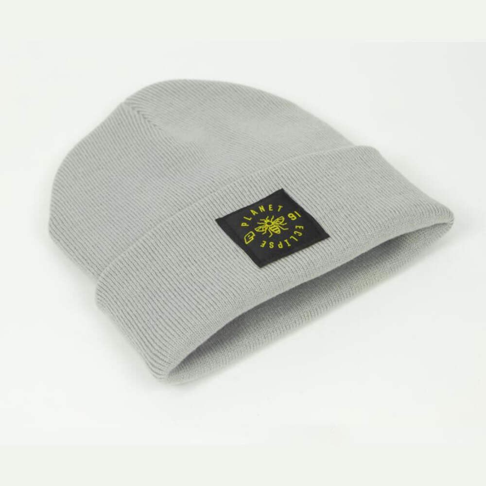 Planet Eclipse Worker Roll Beanie - Light Grey