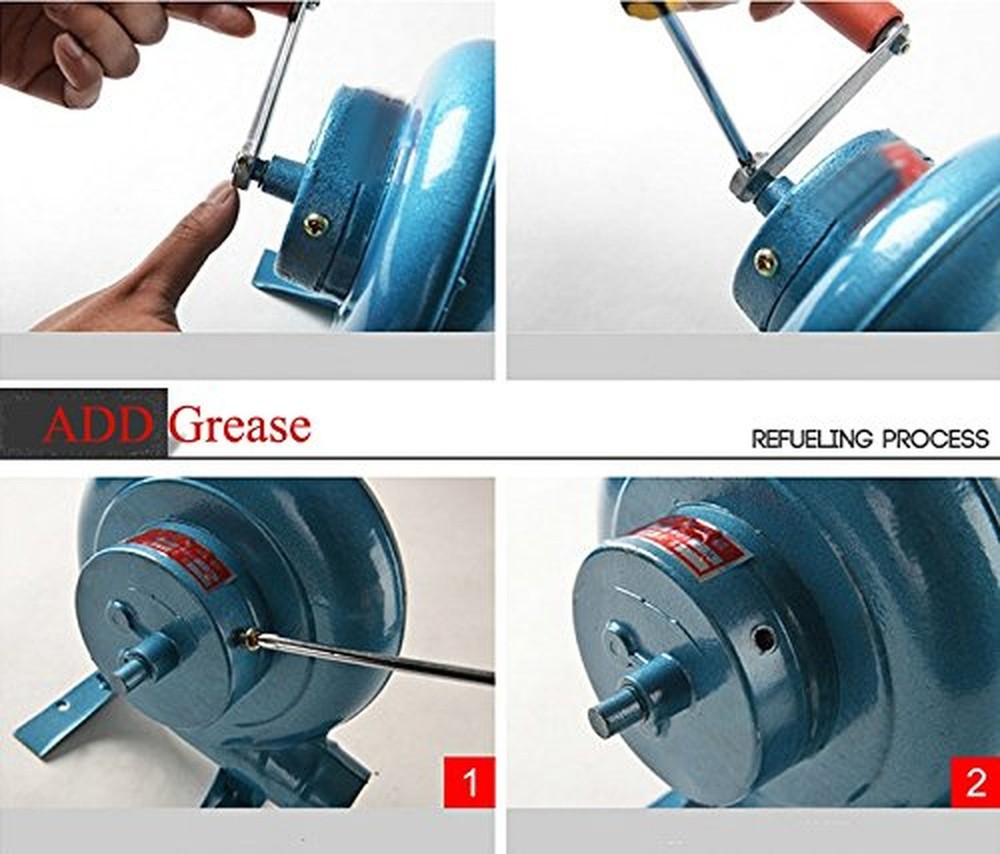 Hand Crank Blacksmith Forge Blower Manual BBQ Blower