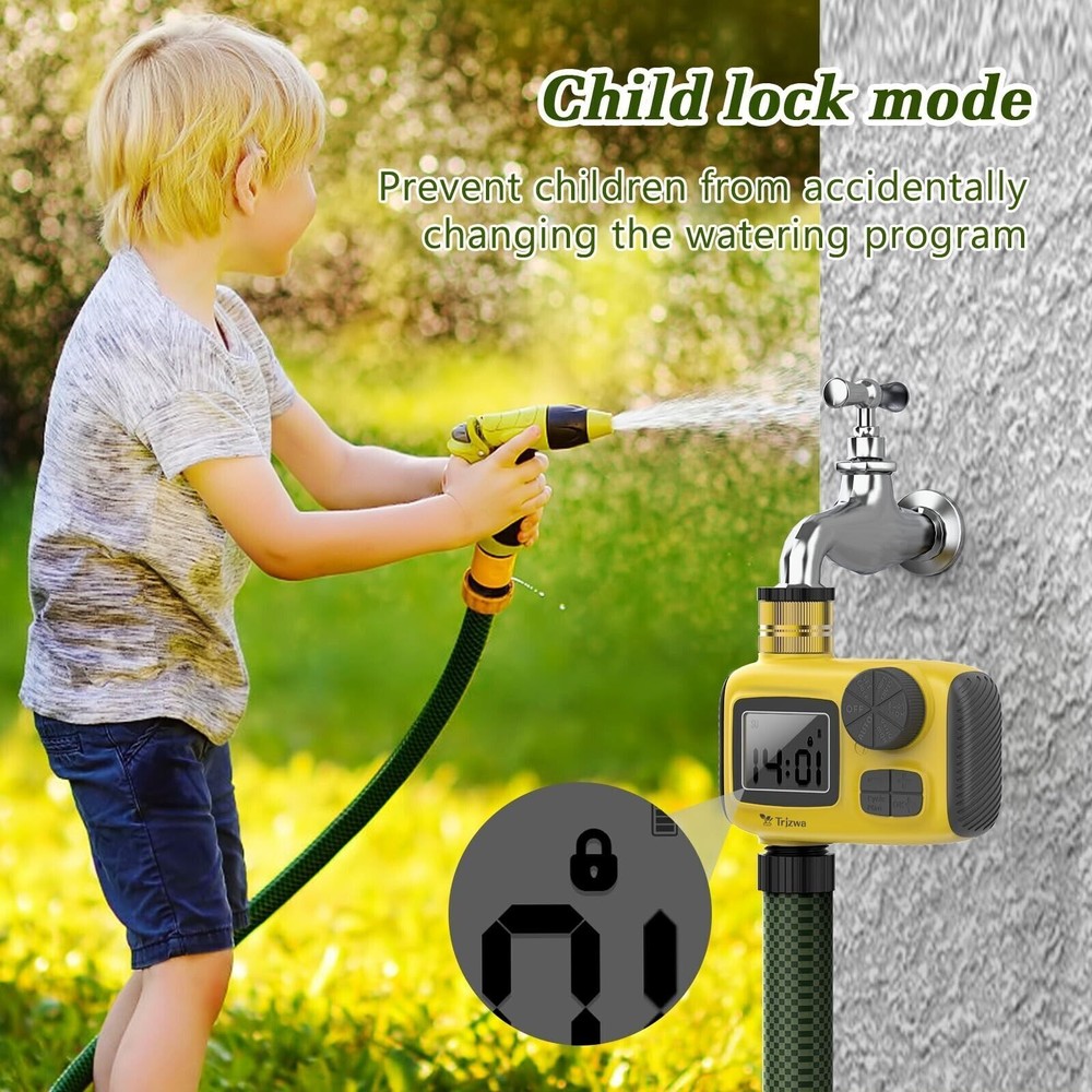 Sprinkler Timer, Water Timer, Programmable Hose Brass Faucet Timer for Garden