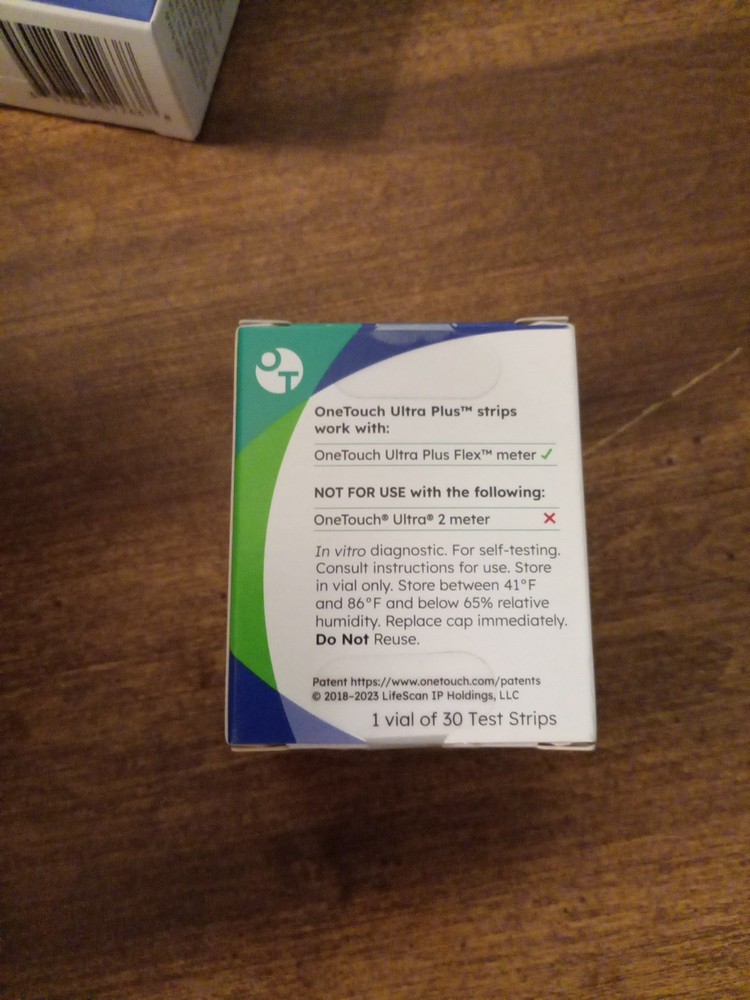 2 Boxes 30 Count One Touch Ultra Plus Test Strips EXP 08/2026+