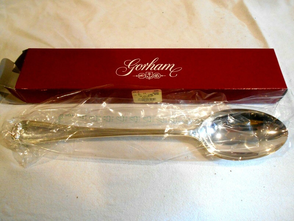 Gorham Heritage Serving Accessories Silver Plated Platter Spoon 13 1/4" O/B