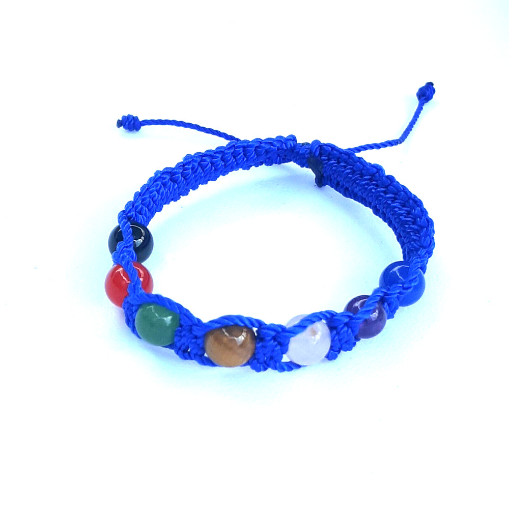 Protection Bracelets 7 Chakras in Blue String