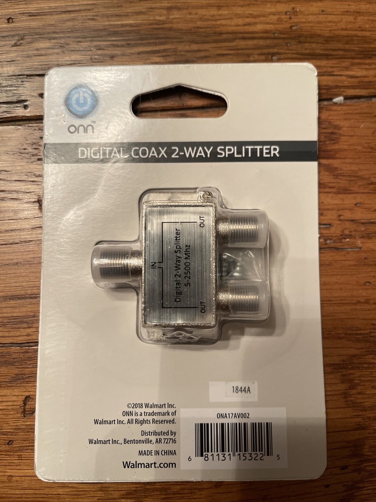ONN Digital COAX 2-Way Splitter