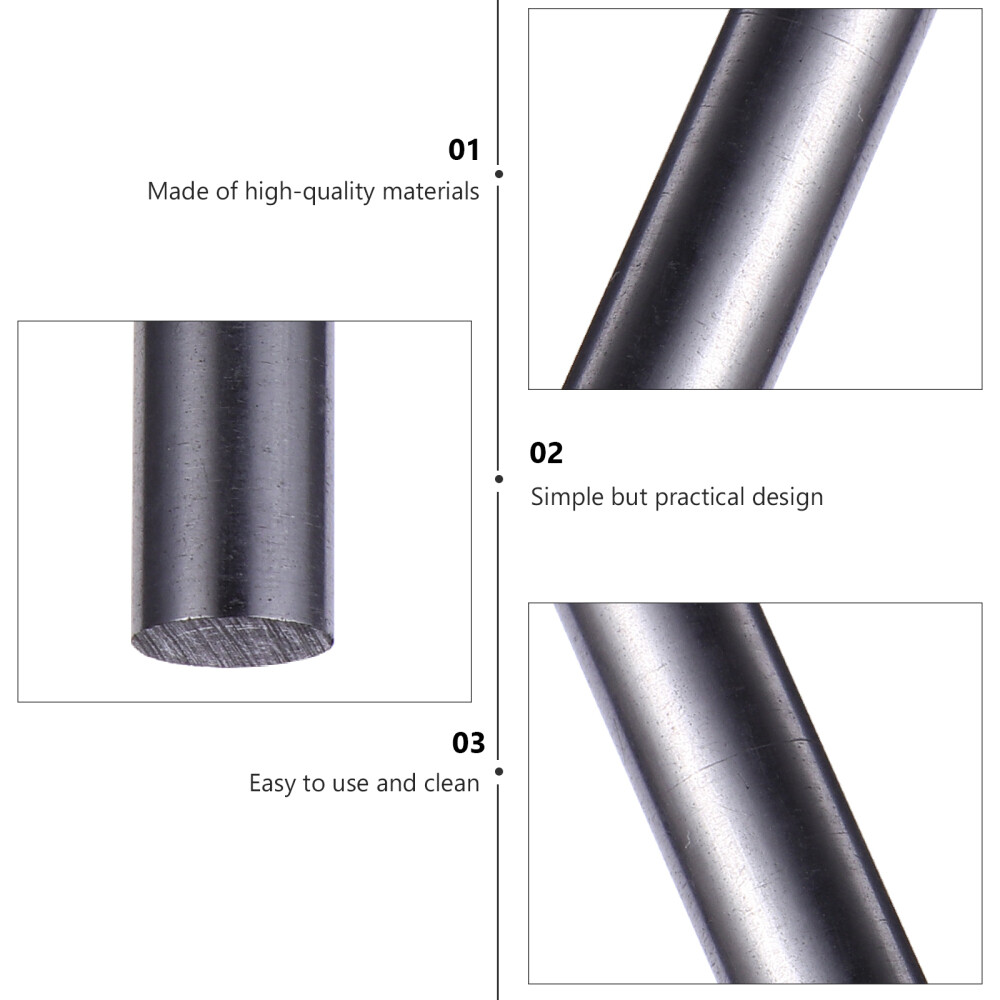 2Pcs Graphite Crucible Stirring Rod Stirring for Melting Casting Refining New