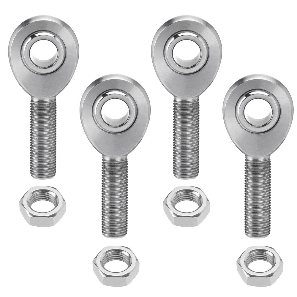 4x 1/2” Chromoly Heim Joints Rod End Kit Left & Right Hand Thread Heim Joint