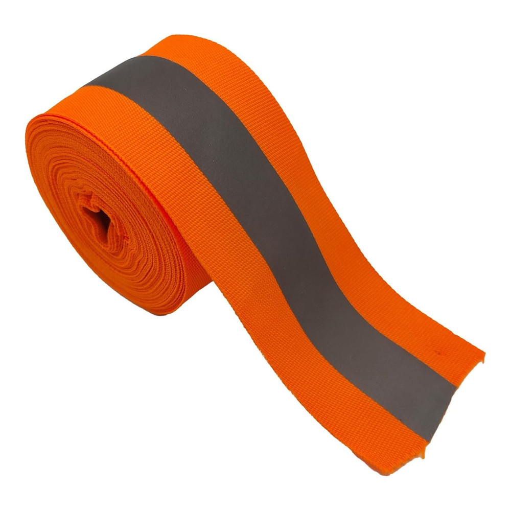 2" X 33Ft X 2 Rolls Reflective Ribbon, 2 Cm Reflective Width High Visibility Fab