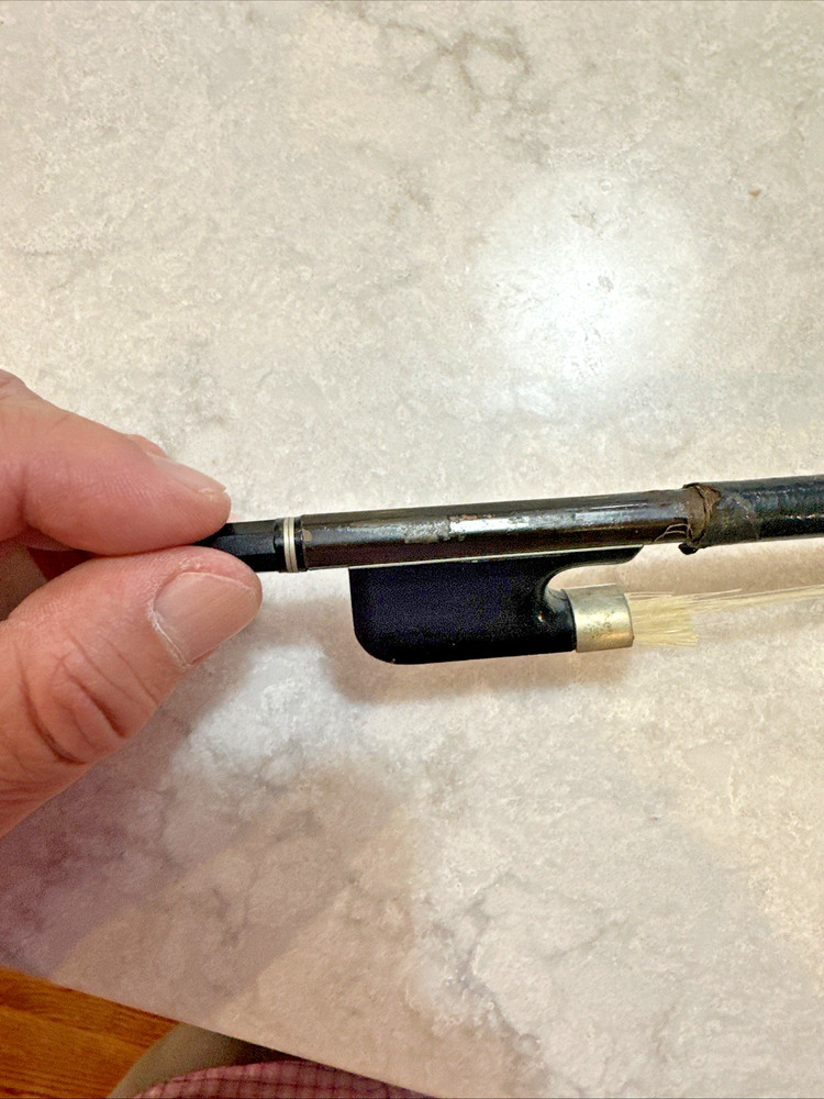 Vintage Heddon Steel Violin Bow Full Size