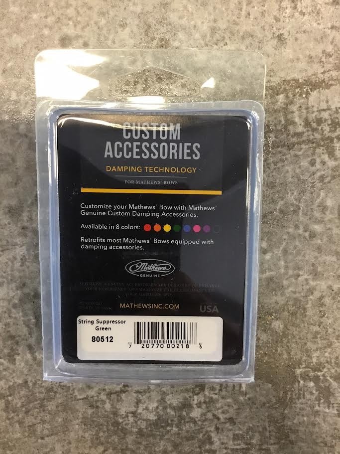 Mathews Archery Custom Color Damping Accessories String Suppressor Green