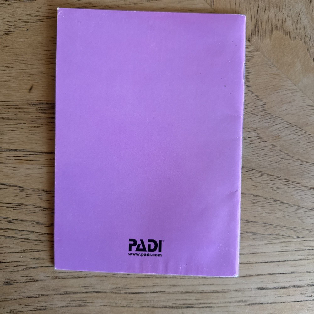 PADI Recreational Dive Planner / Instructions Book Scuba (Imperial)