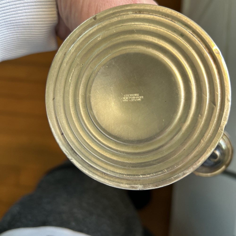 sterling silver candle holder