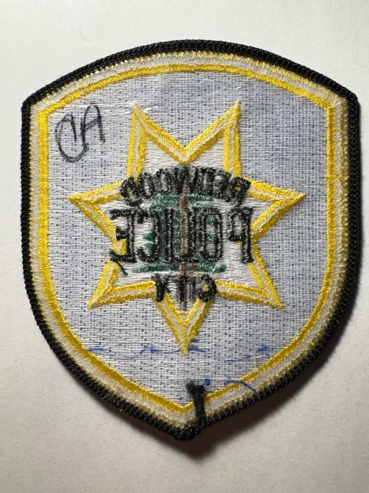 Redwood California Police Patch