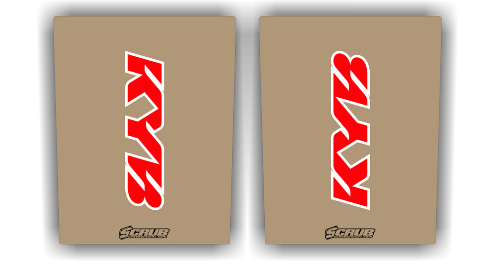 Graphics for KYB suspension Mid Fork Stickers Decals Transparent Gloss