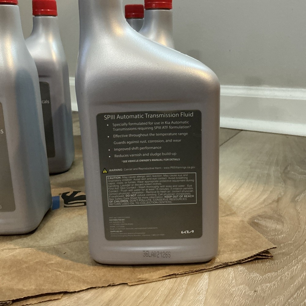 Kia SPIII Automatic Transmission Fluid - 5 US Quart