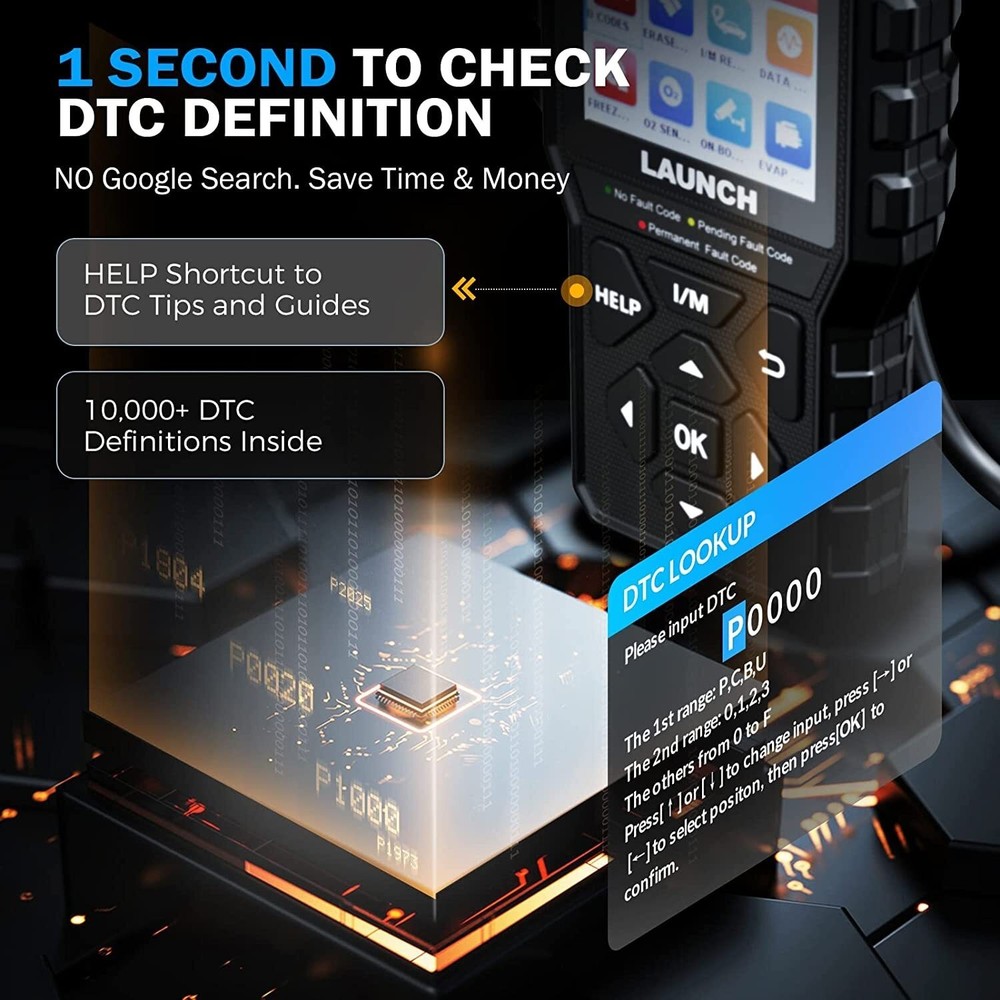 LAUNCH CR529 OBD2 Scanner OBD Code Reader Car Check Engine Fault Diagnostic Tool