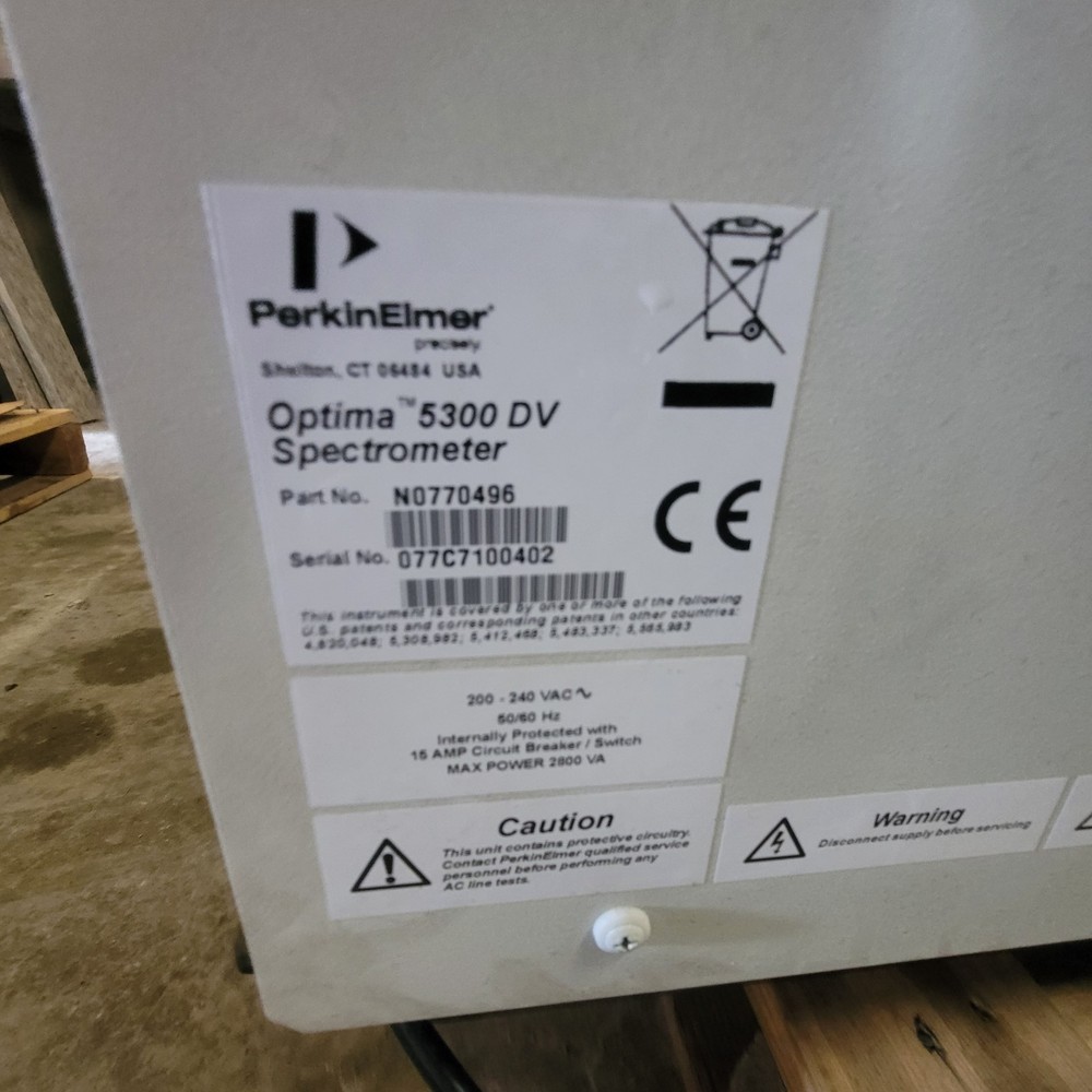 Perkin Elmer Optima 5300DV Spectrometer