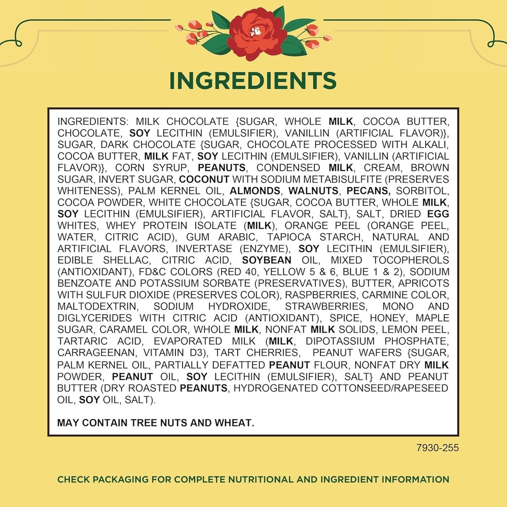 WHITMAN'S SAMPLER Assorted Milk & Dark Chocolate Candy Gift Box, 10 oz.