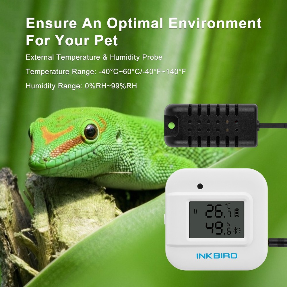 Bluetooth Humidity Sensor Temperature Thermometer Data Logger Display Screen CF