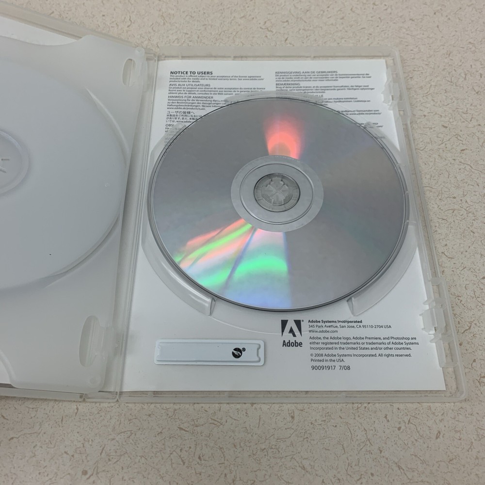 Adobe Photoshop Elements 7 & Premiere Elements 7 + Key 2 Discs