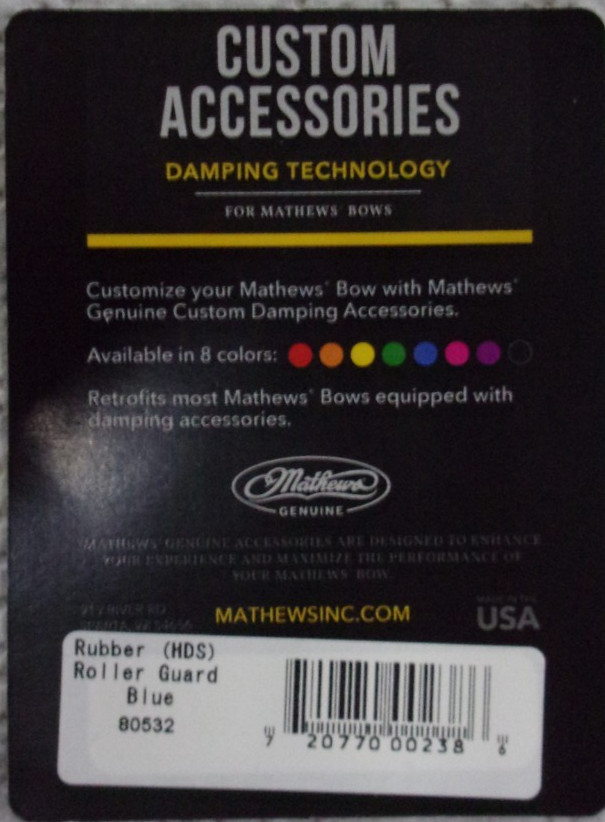 Mathews Archery Custom Color Damping Accessories Rubber string suppressor BLUE