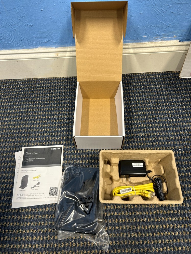 NETGEAR CM500 (CM500100NAS) 680 Mbps - Black - Open Box