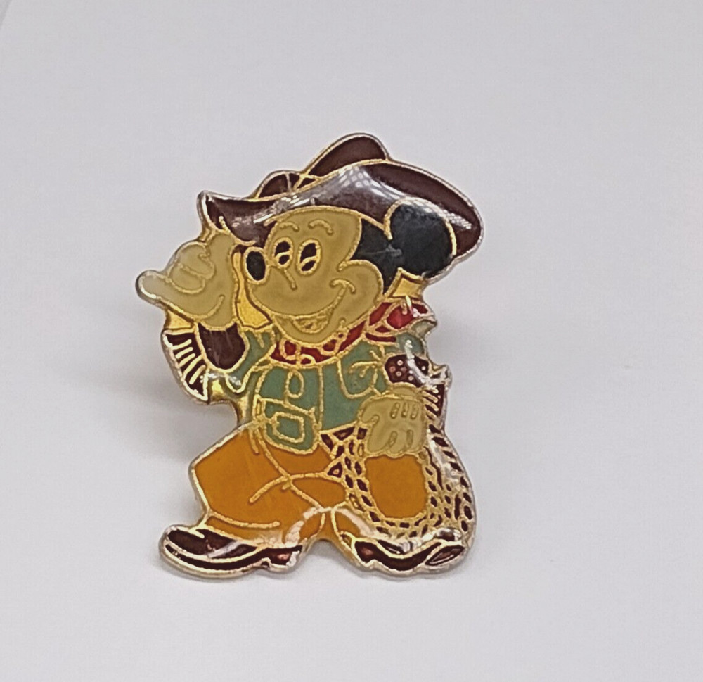 Disney Mickey Mouse Cowboy Figure Lapel Pin