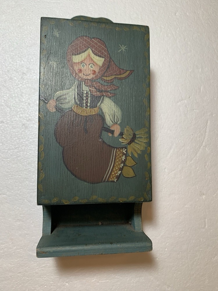 Match Box Holder Wood