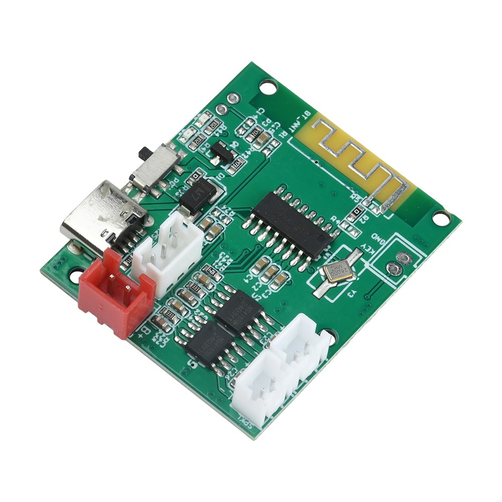 DC3.7V-5V Stereo 5.0 Bluetooth 5W+5W Bluetooth Decoder Module w/ Power Amplifier