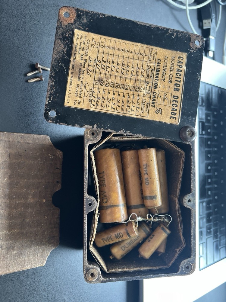 Bakelite Vintage CDE Cornell Dubilier Electronics CDB-5 Decade Capacitor