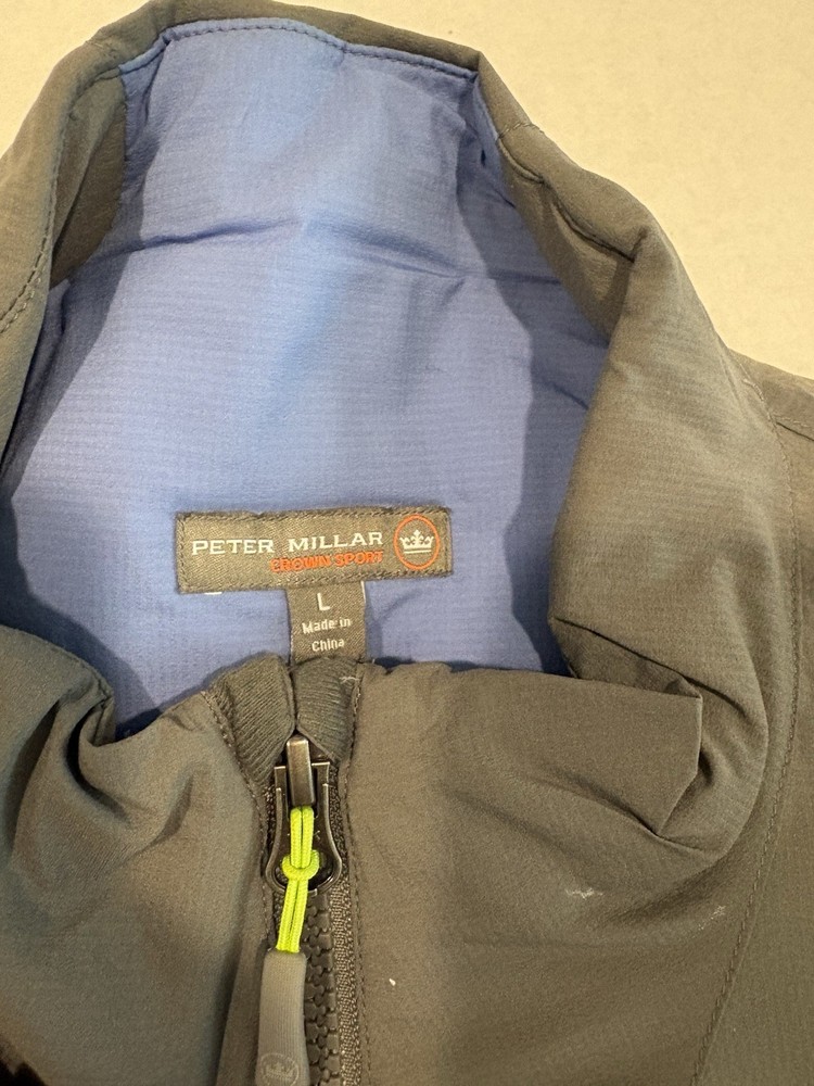 Peter Millar Men’s Puffer Coat Large Gray