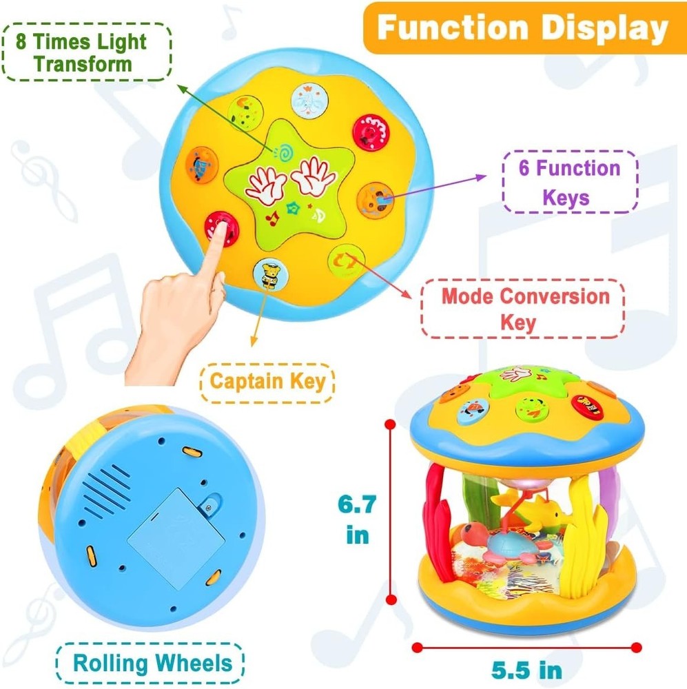 Interactive Baby Toy - Melody & Light