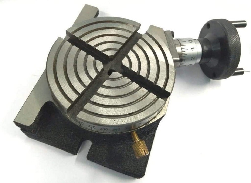 Horizontal Vertical 4" Inch II 100 mm Rotary Milling Table