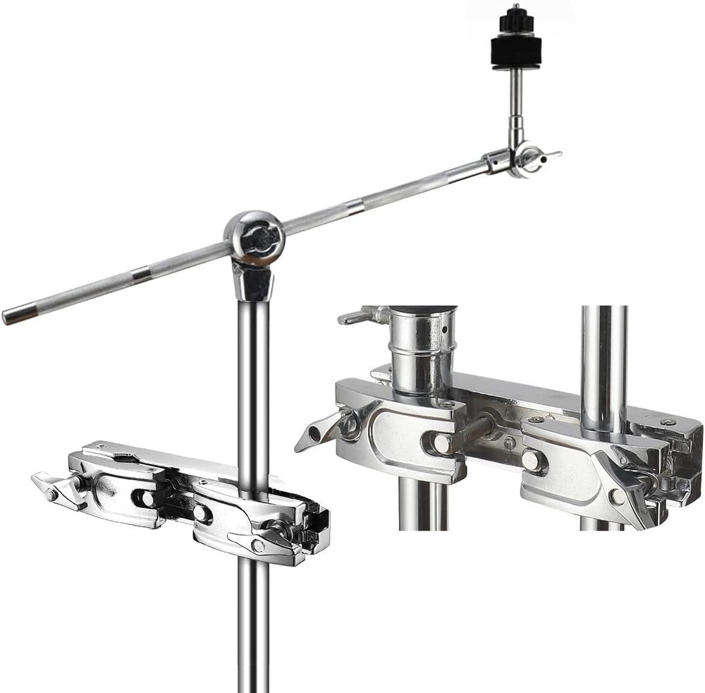 Drum Set Holder Clamp Adjustable Multi Clamp Cymbal Boom Arm Mounting Bracket