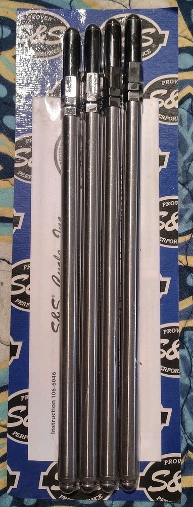 S & S Cycle Adjustable Pushrods 93-5076 1984-99' STEEL