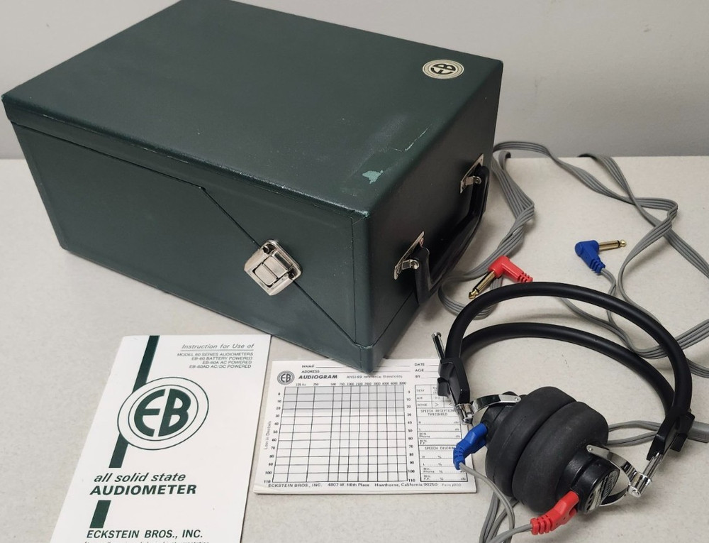 Vintage Eckstein Bros. Miniature Audiometer Model EB-60